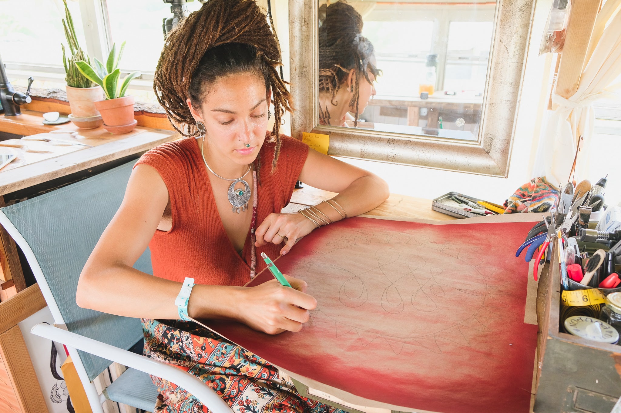 Mindful Mandala Drawing