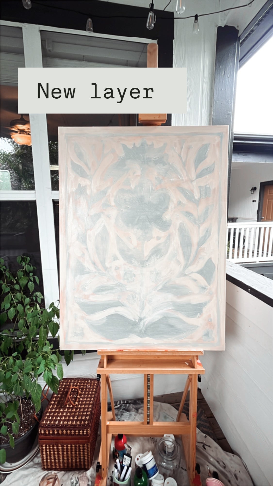 Encapsulated Flower Painting