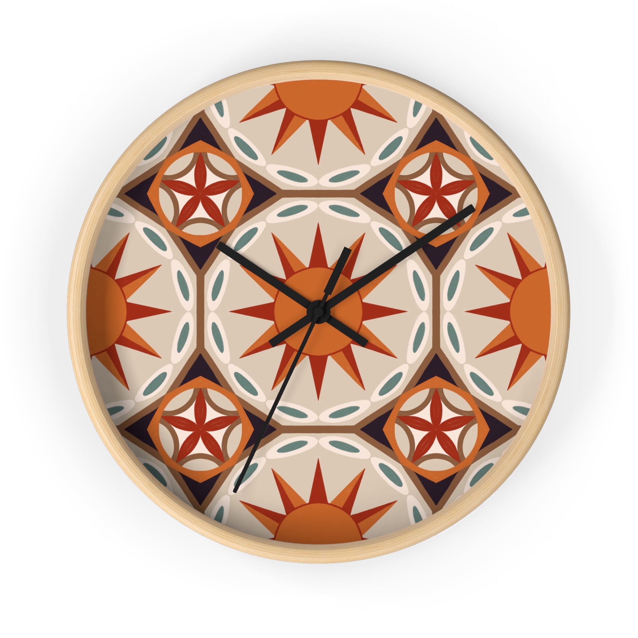 Radial Sunl Wall Clock - Vibrant Home Decor for Unique Spaces