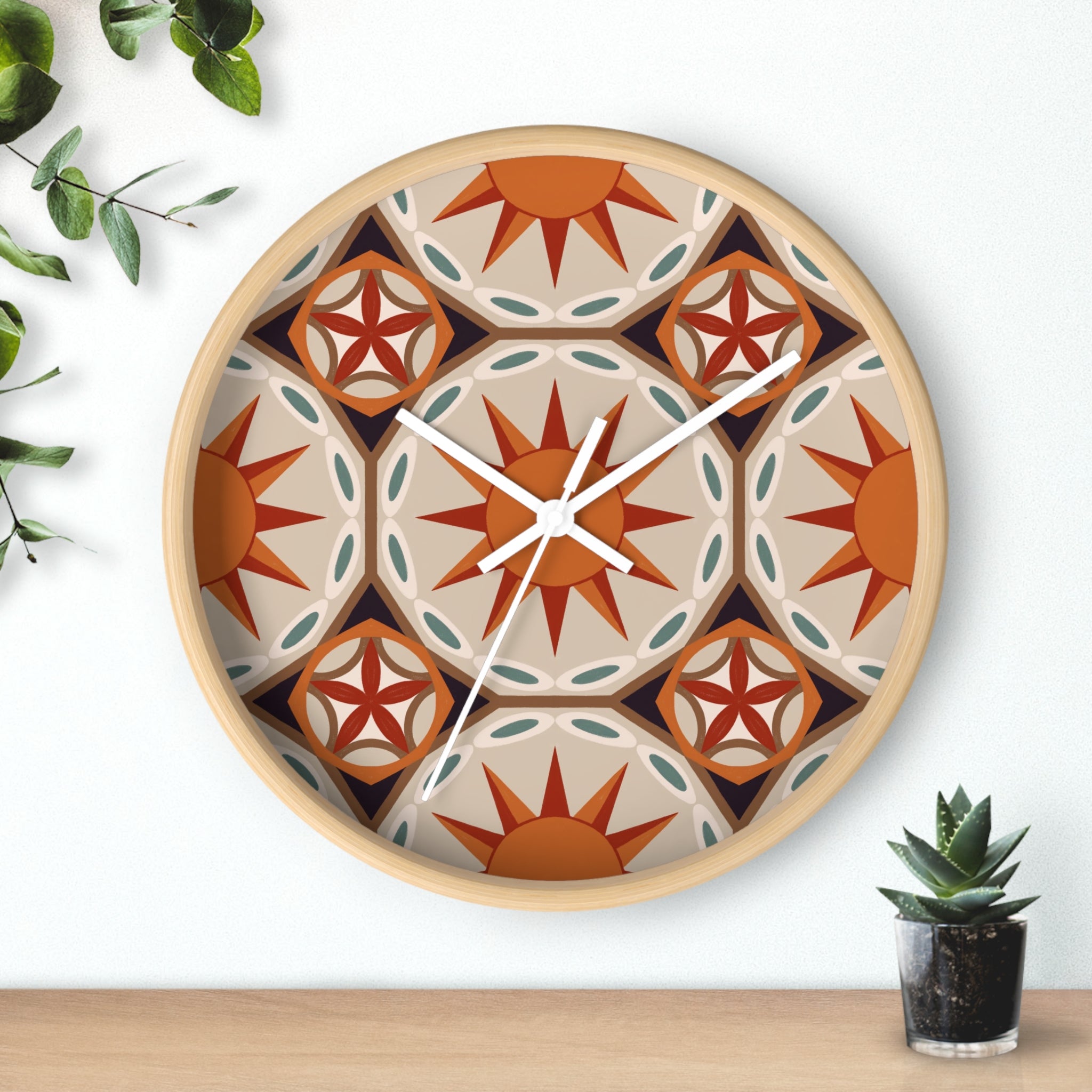 Radial Sunl Wall Clock - Vibrant Home Decor for Unique Spaces