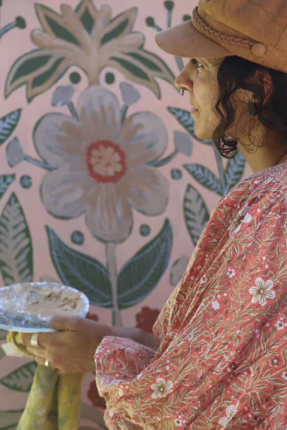 Encapsulated Flower Painting