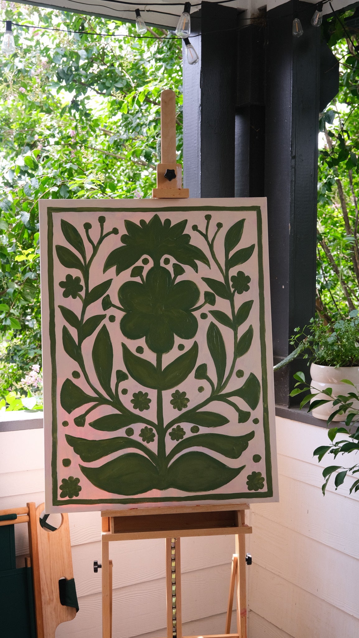 Encapsulated Flower Painting