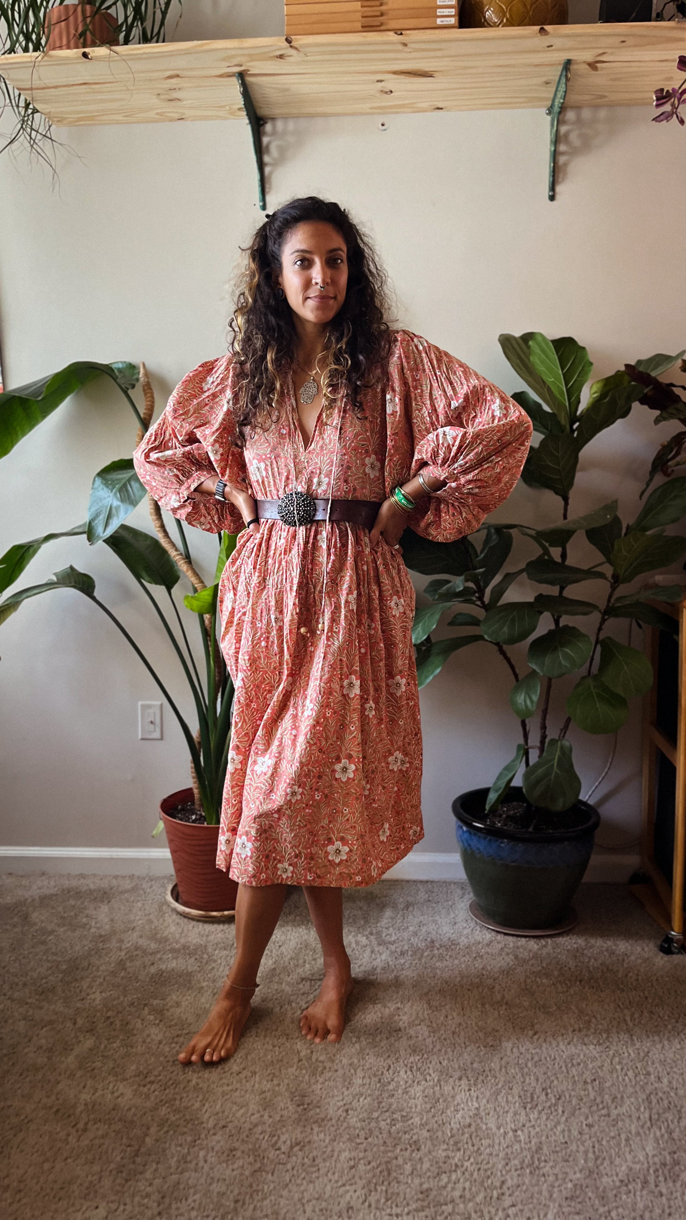 Bock Print Flower Dress (Pre-Order)