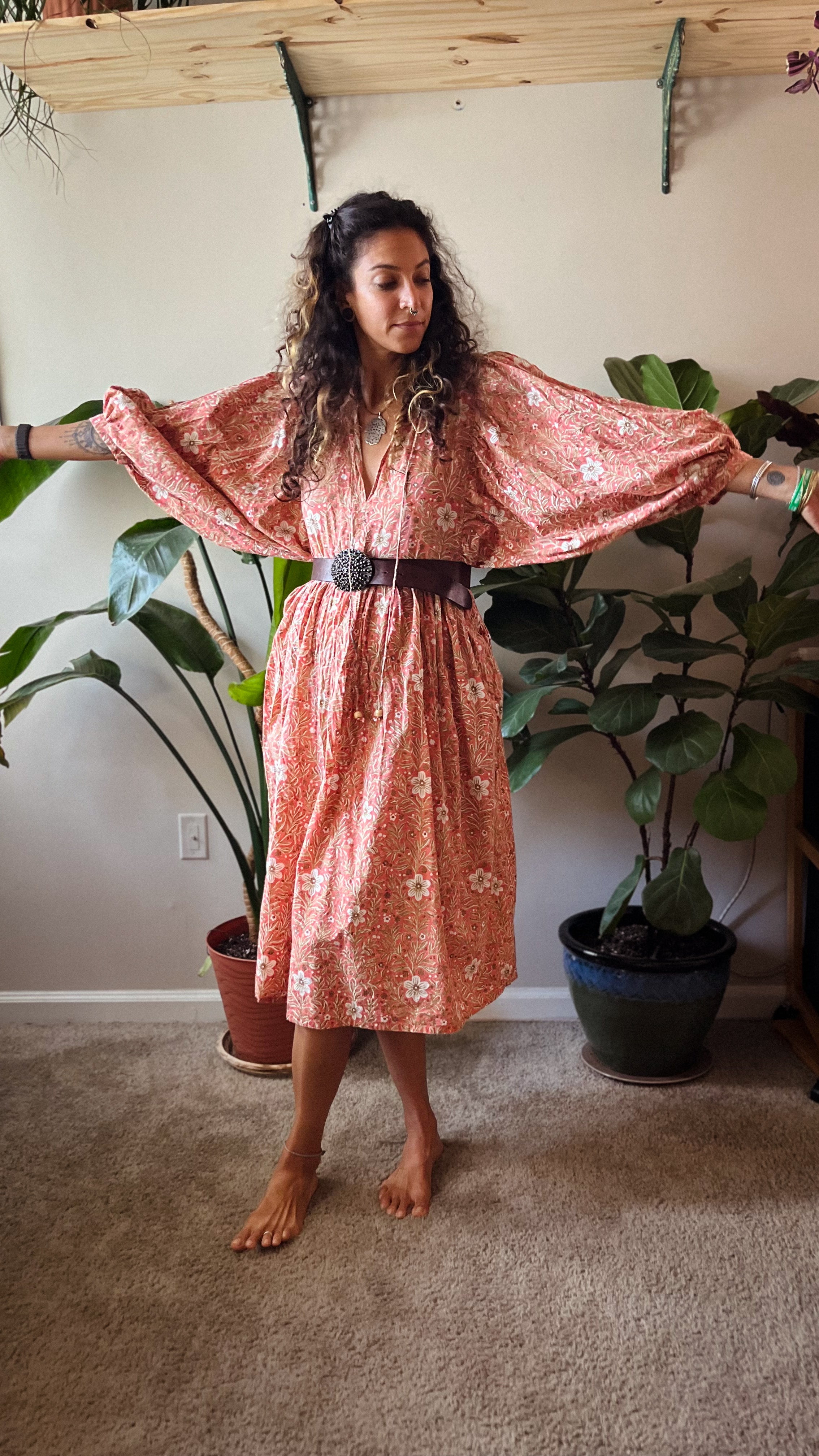 Bock Print Flower Dress (Pre-Order)