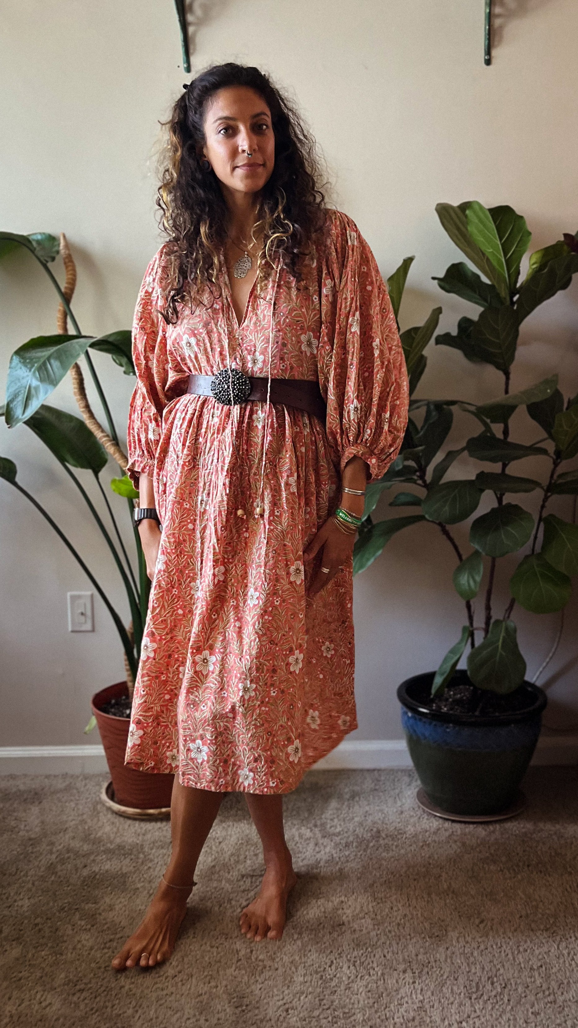 Bock Print Flower Dress (Pre-Order)