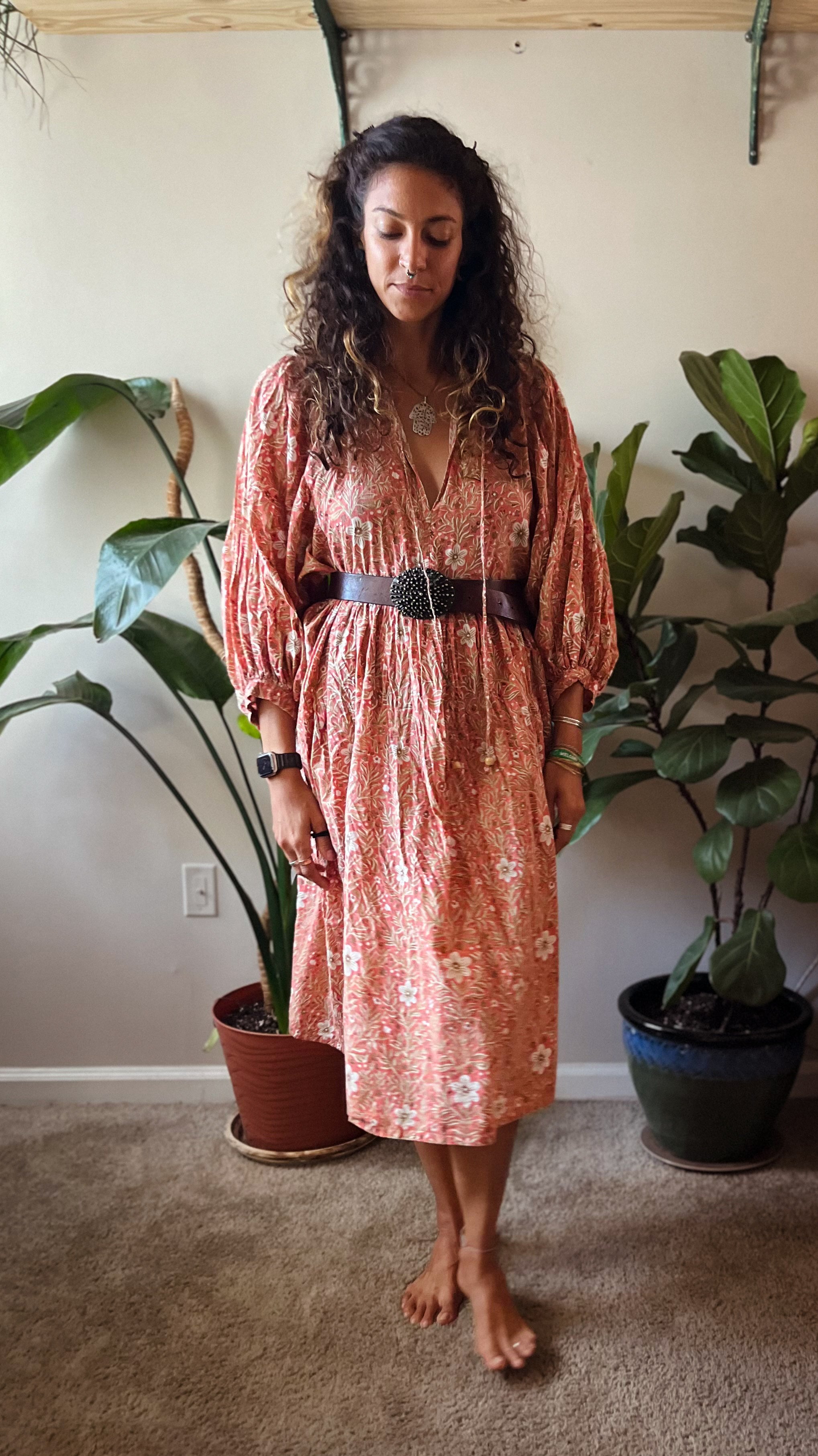 Bock Print Flower Dress (Pre-Order)