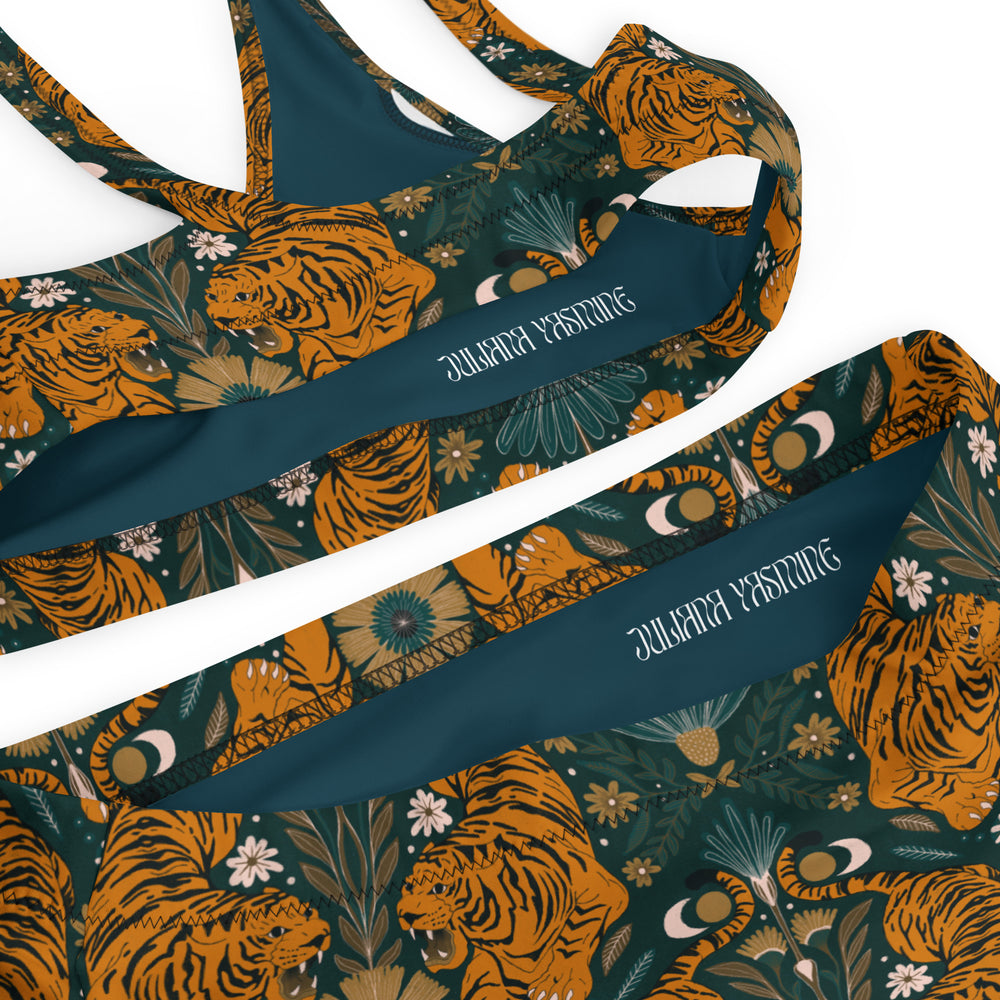 Snow Tiger- Sustainably Made Recycled High-Waisted Bikini main image 1