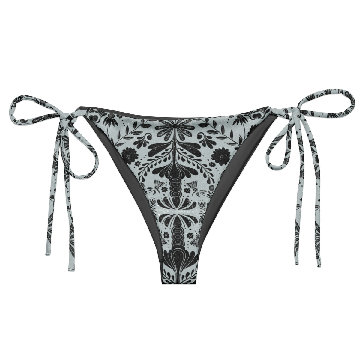 Recycled String Bikini Bottom [Water] – Juliana Yasmine
