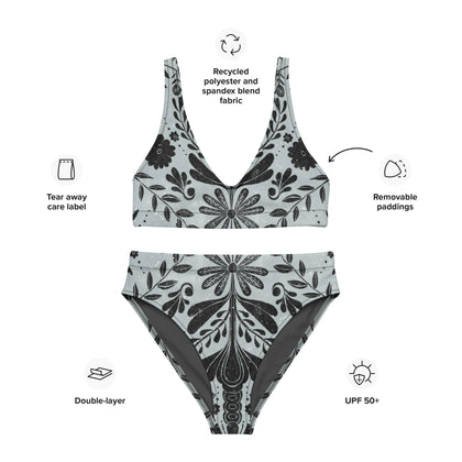 Recycled high-waisted bikini [Water]