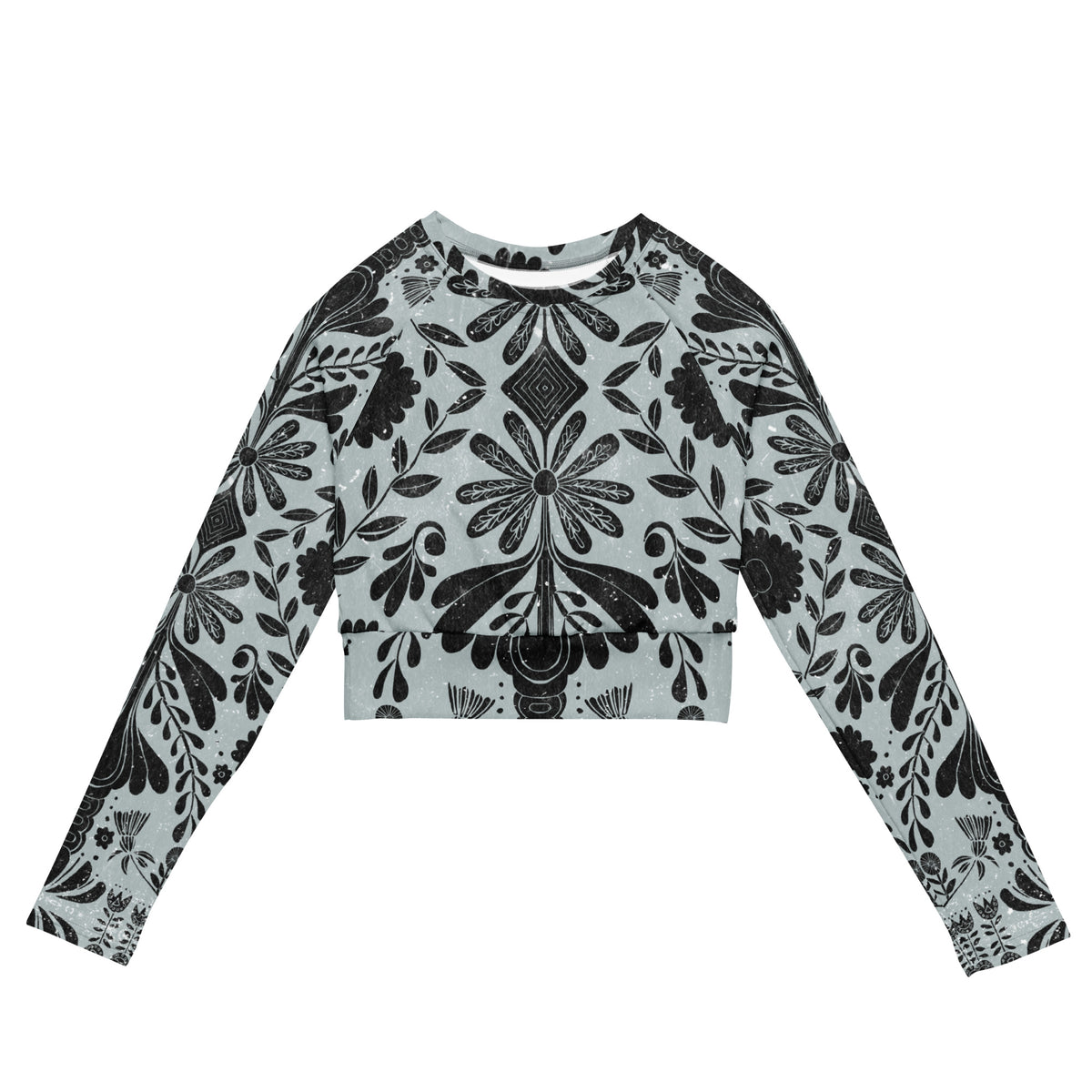 Recycled long-sleeve crop top – Juliana Yasmine